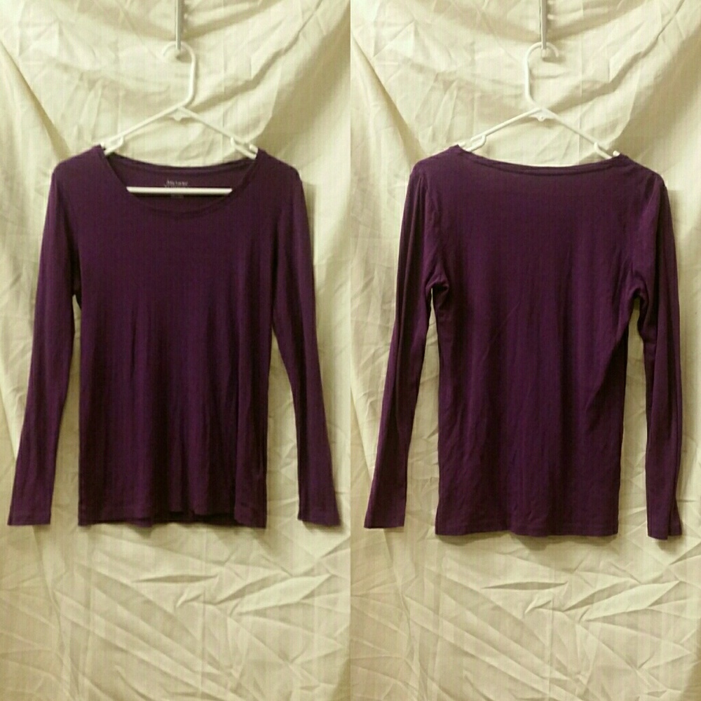 Daisy Fuentes Purple My Favorite T Long-sleeve M